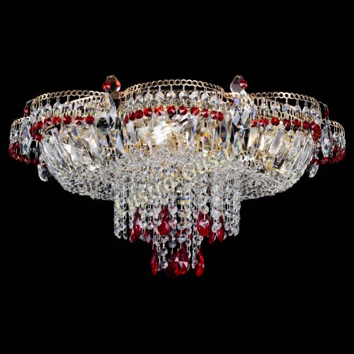Люстра Камея №1 красная в Самаре Гусь Хрустальный