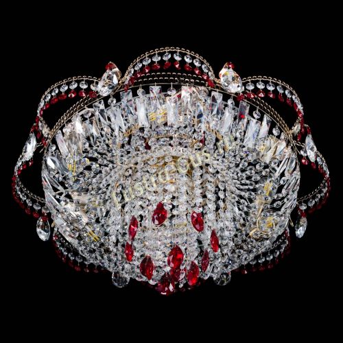 Люстра Камея №1 красная в Самаре Гусь Хрустальный