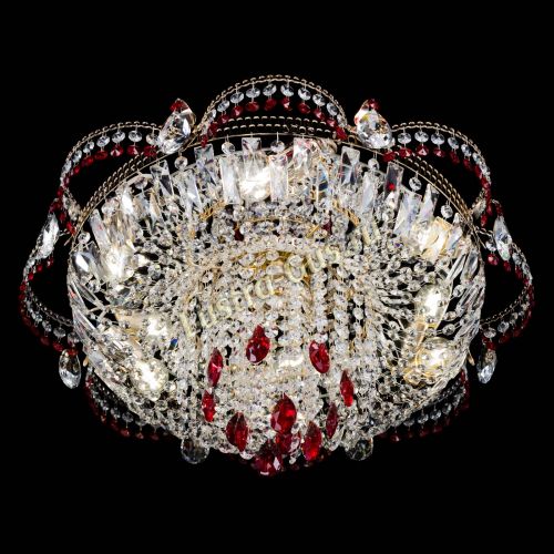 Люстра Камея №1 красная в Самаре Гусь Хрустальный
