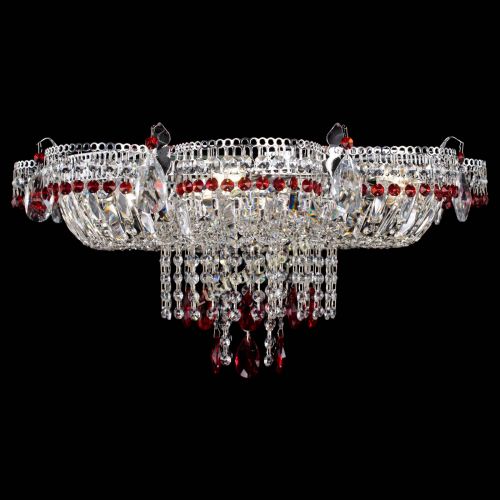 Люстра Камея №1 красная в Самаре Гусь Хрустальный