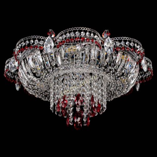 Люстра Камея №1 красная в Самаре Гусь Хрустальный