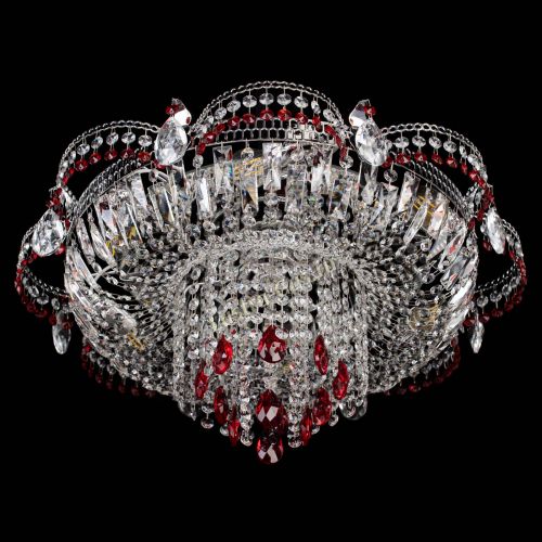 Люстра Камея №1 красная в Самаре Гусь Хрустальный