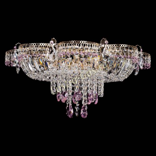 Люстра Камея №1 розовая в Самаре Гусь Хрустальный