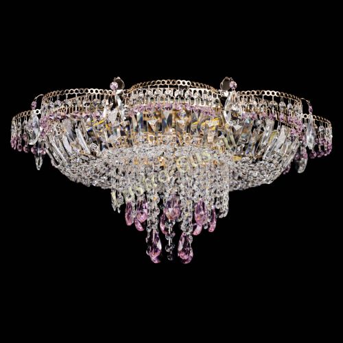 Люстра Камея №1 розовая в Самаре Гусь Хрустальный