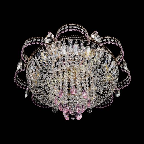 Люстра Камея №1 розовая в Самаре Гусь Хрустальный