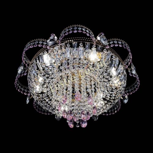 Люстра Камея №1 розовая в Самаре Гусь Хрустальный