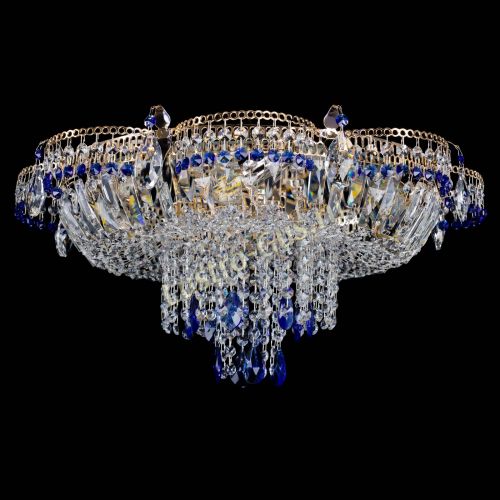 Люстра Камея №1 синяя в Самаре Гусь Хрустальный