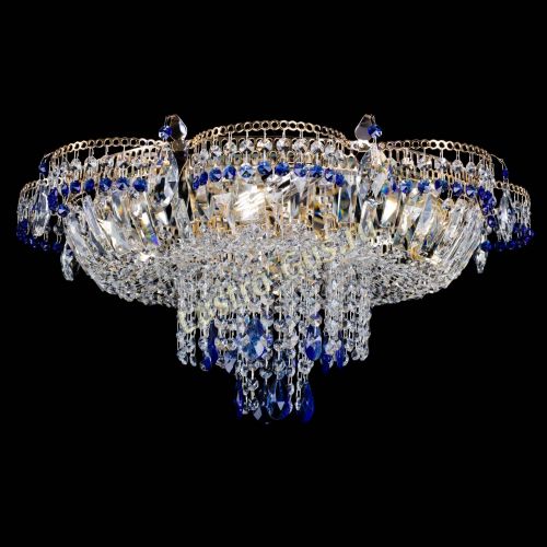 Люстра Камея №1 синяя в Самаре Гусь Хрустальный