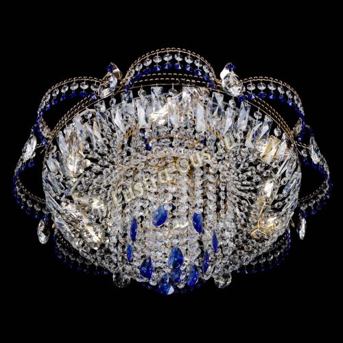 Люстра Камея №1 синяя в Самаре Гусь Хрустальный