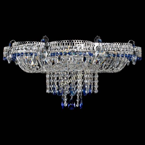 Люстра Камея №1 синяя в Самаре Гусь Хрустальный