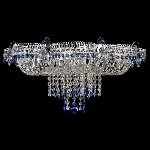 Люстра Камея №1 синяя в Самаре Гусь Хрустальный