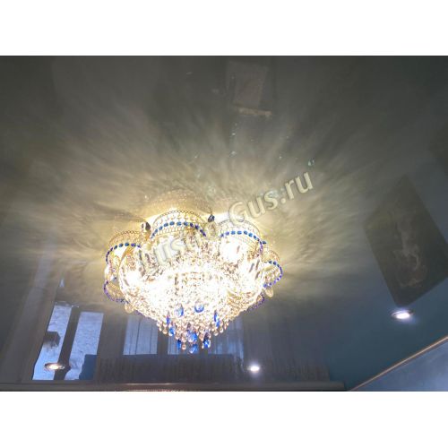 Люстра Камея №1 синяя в Самаре Гусь Хрустальный