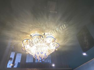 Люстра Камея №1 синяя в Самаре отзыв и фото покупателя