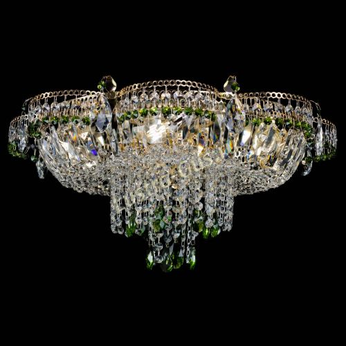 Люстра Камея №1 зеленая в Самаре Гусь Хрустальный