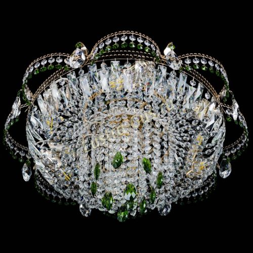 Люстра Камея №1 зеленая в Самаре Гусь Хрустальный