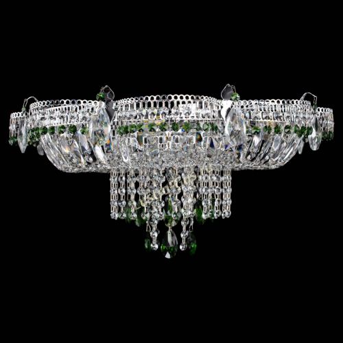Люстра Камея №1 зеленая в Самаре Гусь Хрустальный