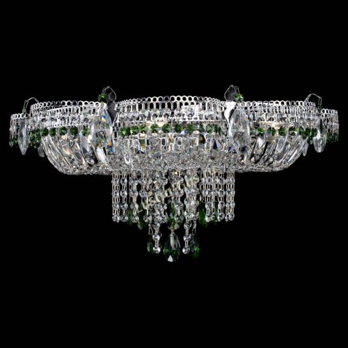 Люстра Камея №1 зеленая в Самаре Гусь Хрустальный