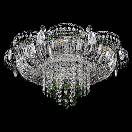 Люстра Камея №1 зеленая в Самаре Гусь Хрустальный