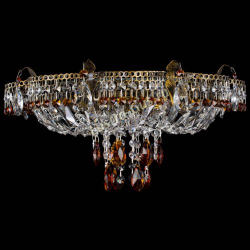 Люстра Камея №4 под бронзу чайная в Самаре Гусь Хрустальный