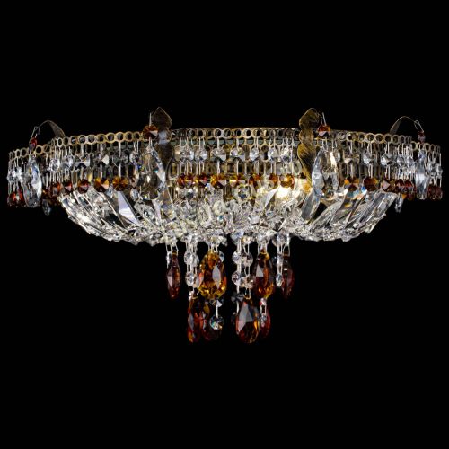 Люстра Камея №4 под бронзу чайная в Самаре Гусь Хрустальный