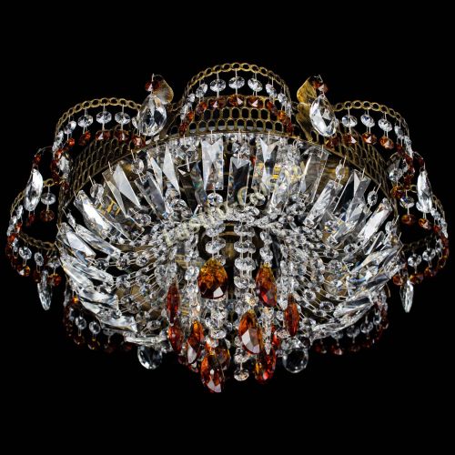 Люстра Камея №4 под бронзу чайная в Самаре Гусь Хрустальный