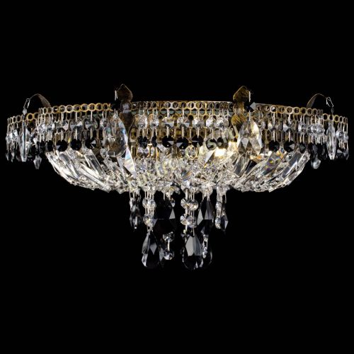 Люстра Камея №4 под бронзу черная в Самаре Гусь Хрустальный