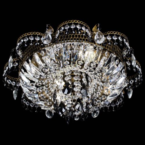 Люстра Камея №4 под бронзу черная в Самаре Гусь Хрустальный