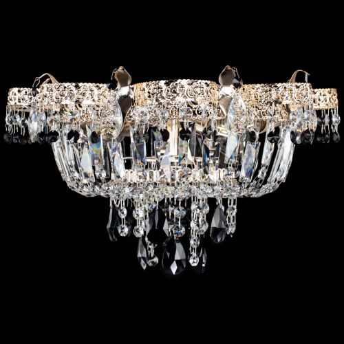 Люстра Камея Флора №4 черная в Самаре Гусь Хрустальный