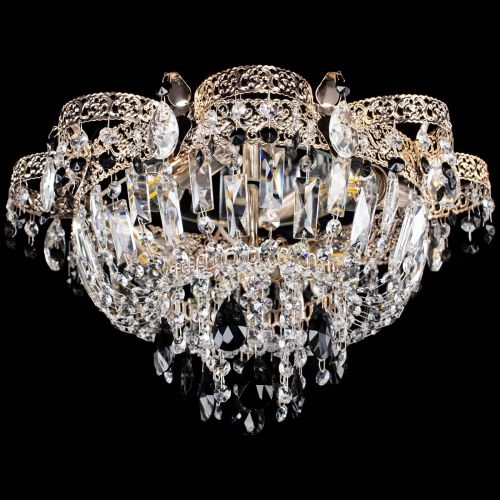 Люстра Камея Флора №4 черная в Самаре Гусь Хрустальный