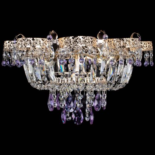 Люстра Камея Флора №4 фиолетовая в Самаре Гусь Хрустальный