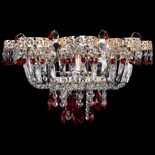 Люстра Камея Флора №4 красная в Самаре Гусь Хрустальный