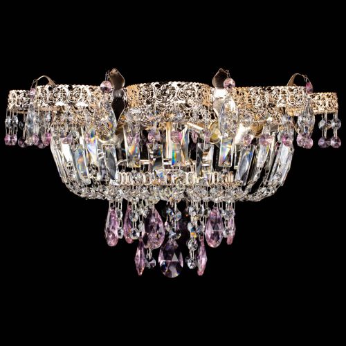 Люстра Камея Флора №4 розовая в Самаре Гусь Хрустальный