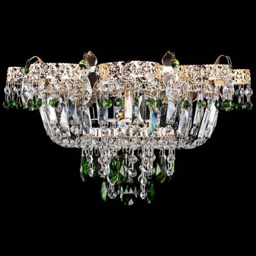 Люстра Камея Флора №4 зеленая в Самаре Гусь Хрустальный