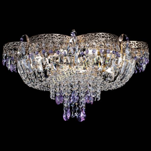 Люстра Камея Флора Журавлик №6 фиолетовая в Самаре Гусь Хрустальный