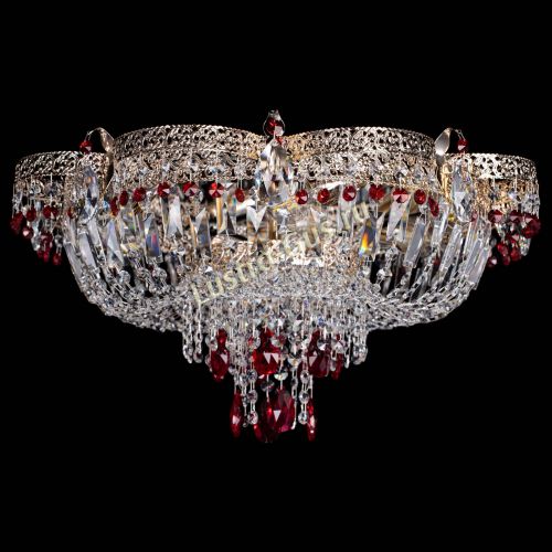 Люстра Камея Флора Журавлик №6 красная в Самаре Гусь Хрустальный