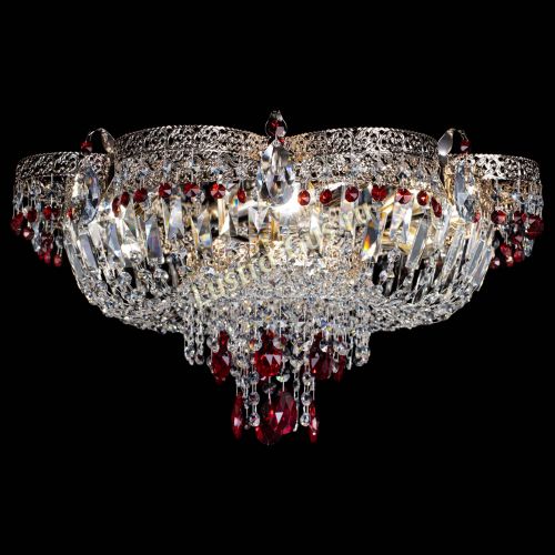 Люстра Камея Флора Журавлик №6 красная в Самаре Гусь Хрустальный