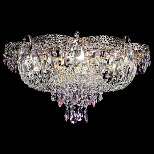 Люстра Камея Флора Журавлик №6 розовая в Самаре Гусь Хрустальный