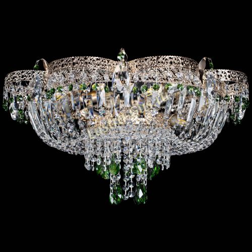 Люстра Камея Флора Журавлик №6 зеленая в Самаре Гусь Хрустальный