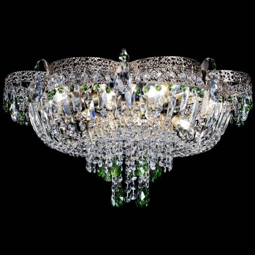 Люстра Камея Флора Журавлик №6 зеленая в Самаре Гусь Хрустальный