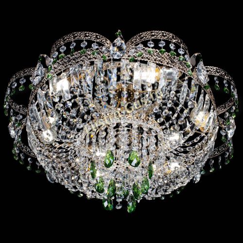 Люстра Камея Флора Журавлик №6 зеленая в Самаре Гусь Хрустальный