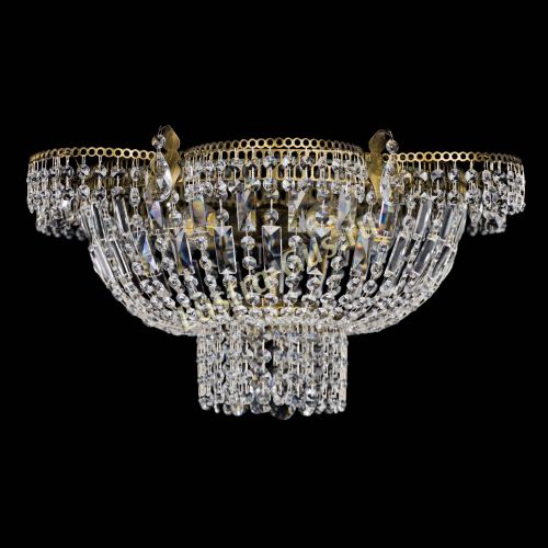 Люстра Камея №1 под бронзу прямая в Самаре Гусь Хрустальный