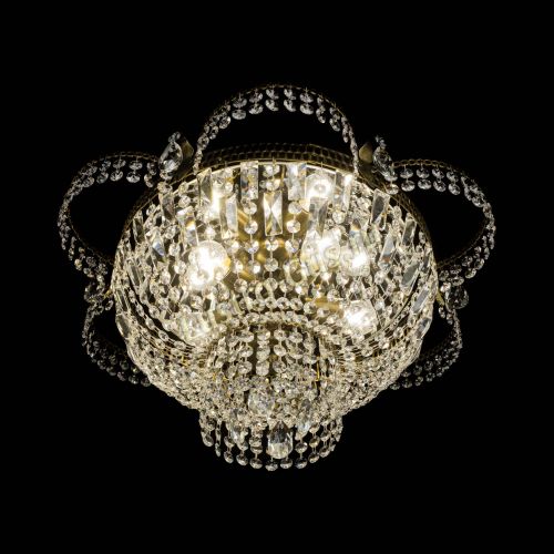 Люстра Камея №1 под бронзу прямая в Самаре Гусь Хрустальный