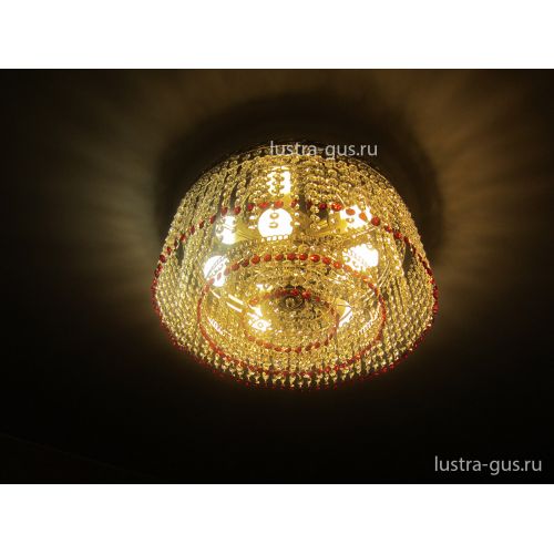 Люстра Капель обтикон 5 ламп в Самаре Гусь Хрустальный