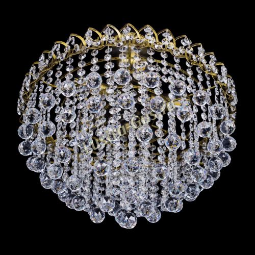 Люстра Капель Пирамида Шар 30 с подвесом под бронзу в Самаре Гусь Хрустальный