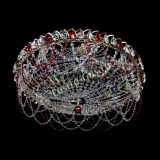 Люстра Каскад Ажур 700 мм красный в Самаре