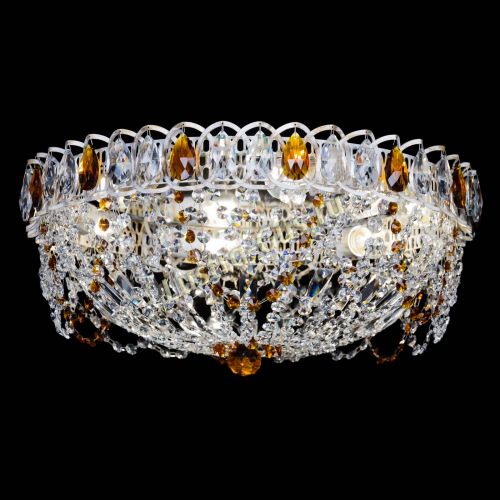 Люстра Каскад Ажур Чайная белая в Самаре Гусь Хрустальный