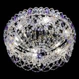 Люстра Каскад Ажур Фиолетовая белая в Самаре
