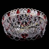 Люстра Каскад Ажур Красная белая в Самаре