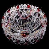 Люстра Каскад Ажур Красная белая в Самаре