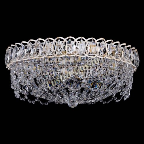 Люстра Каскад Ажур белая в Самаре Гусь Хрустальный